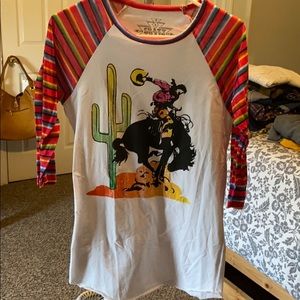 Cute light 3/4 Sleeve Shirt